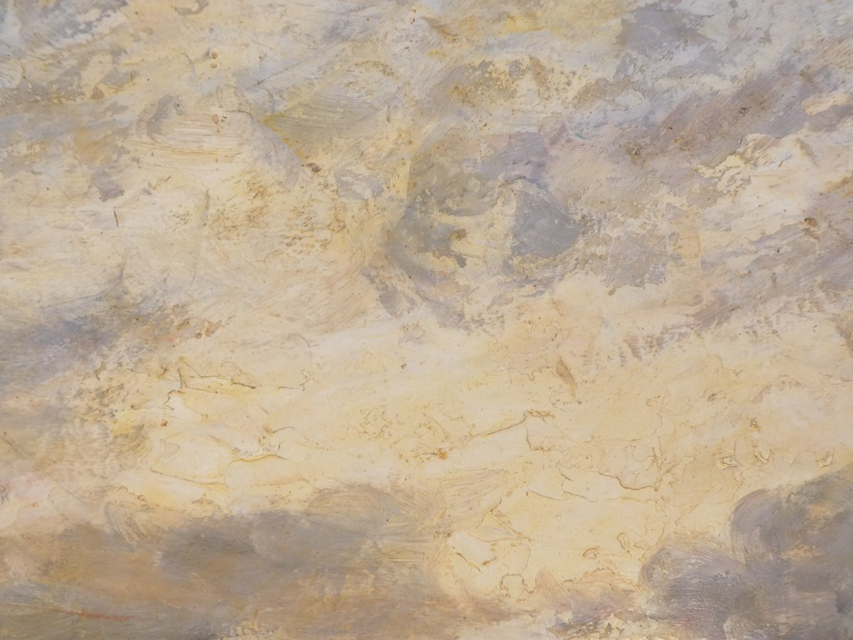 Grand tableau signé EMILE BREYSSE bords de mer a GRANVILLE-photo-7