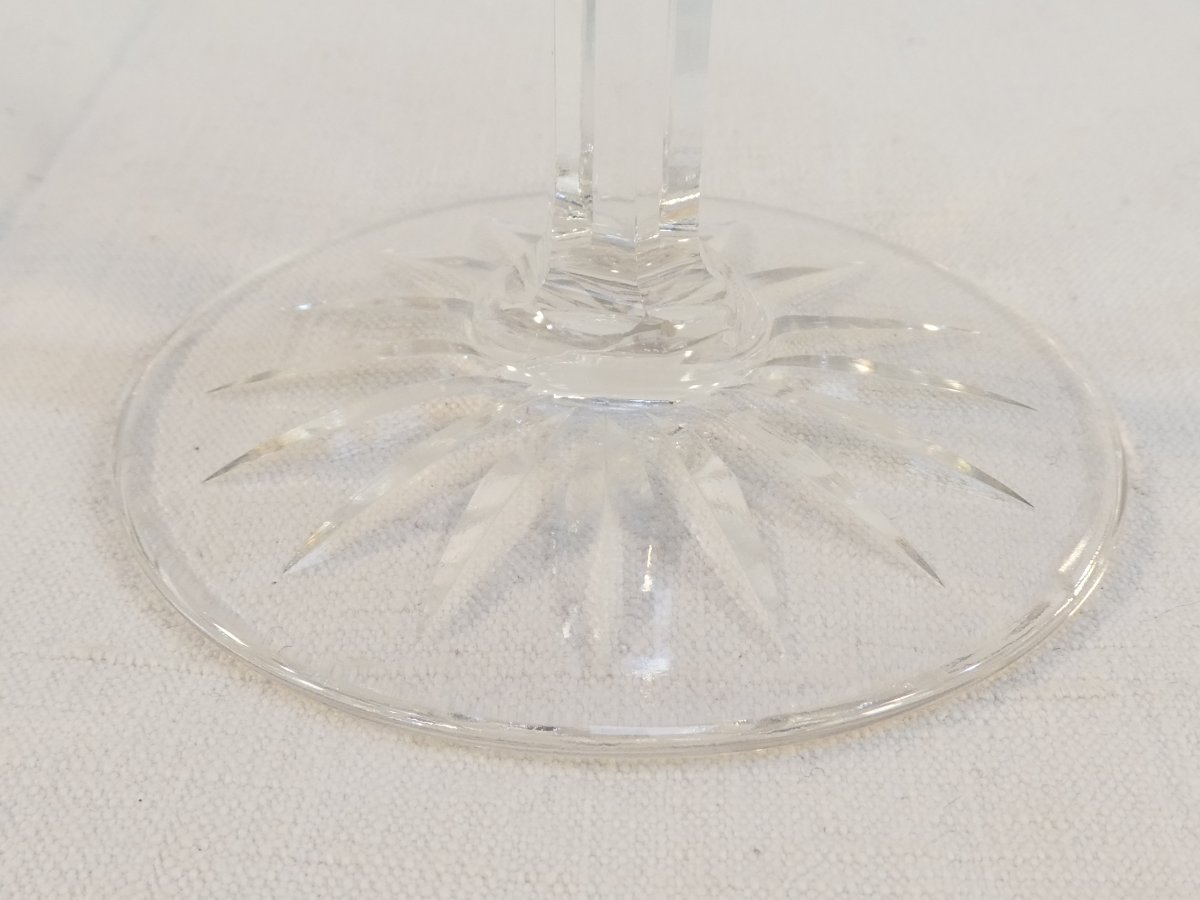 Saint-louis Crystal 6 Large Colored Glasses Sammy Model-photo-1