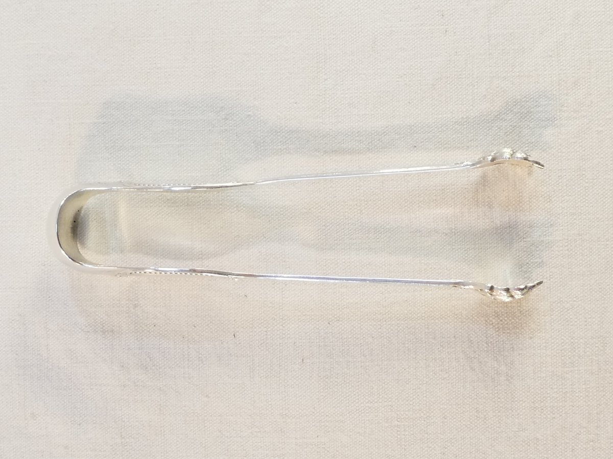 Massive Silver Sugar Tongs, Silversmith Ricard Edmond-photo-5