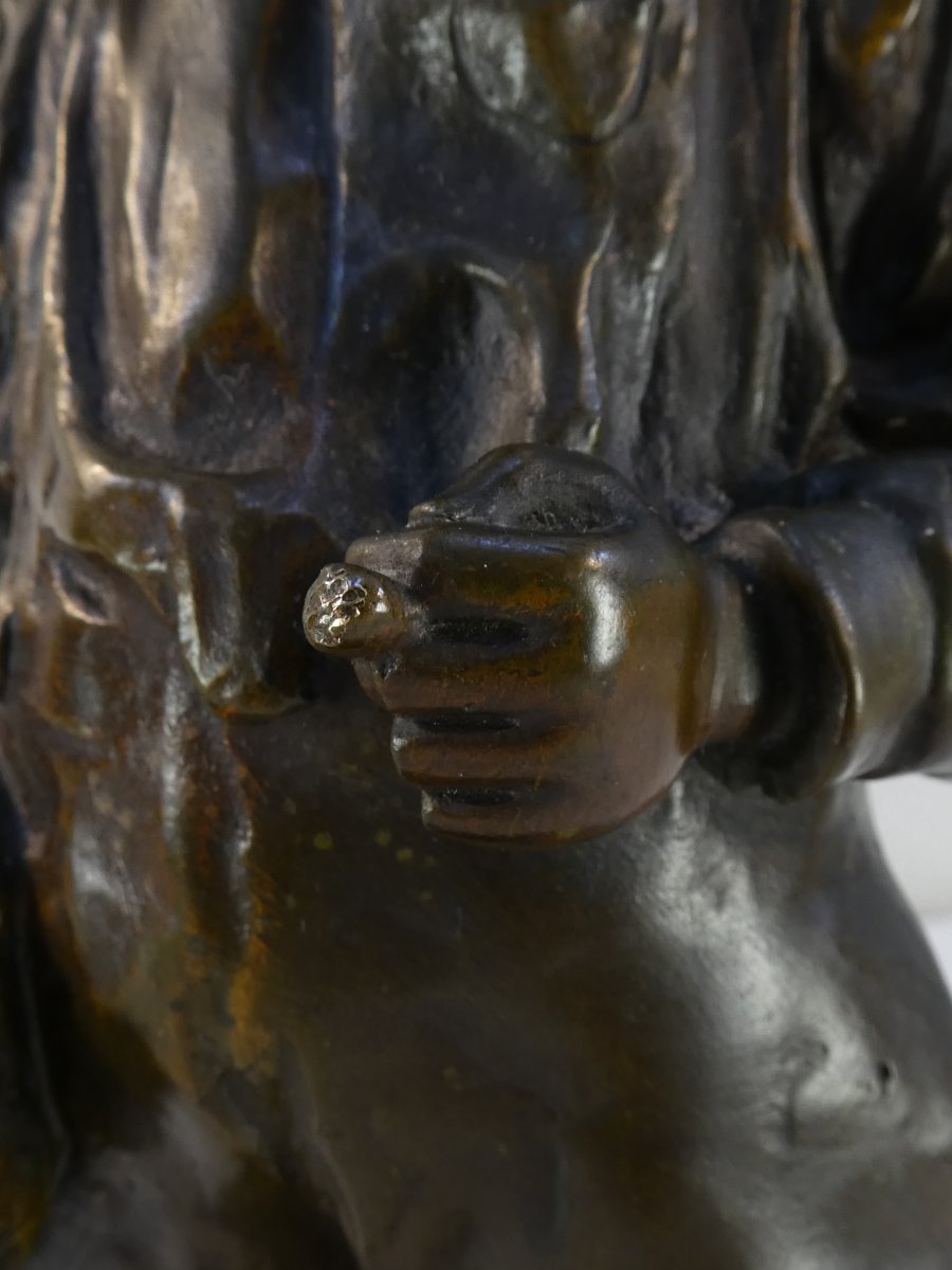 Bronze By José Cardona (1878–1922) Young Boy-photo-1