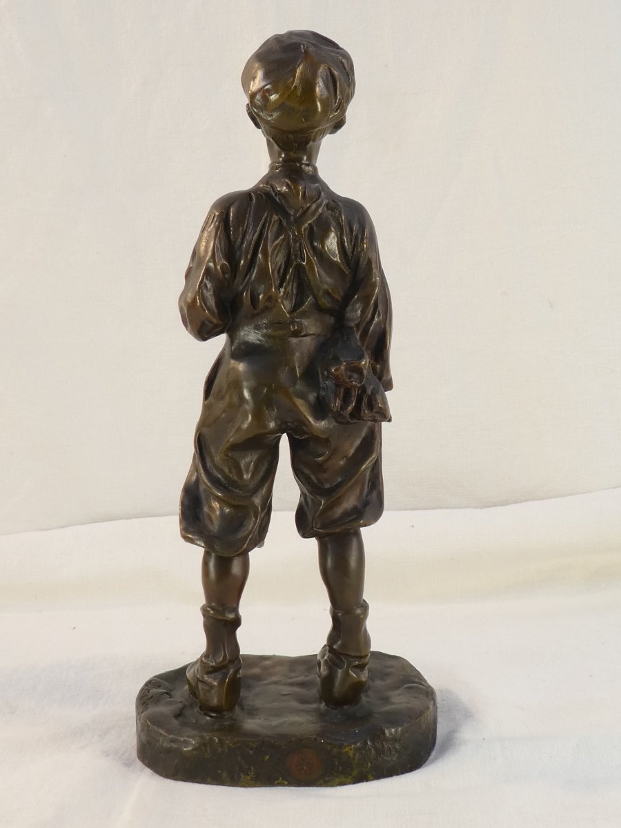 Bronze By José Cardona (1878–1922) Young Boy-photo-6
