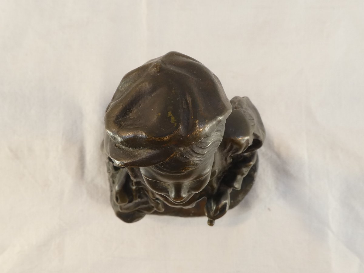 Bronze By José Cardona (1878–1922) Young Boy-photo-7