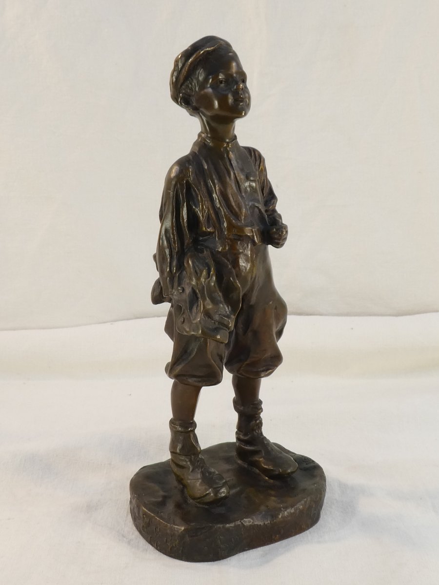 Bronze By José Cardona (1878–1922) Young Boy