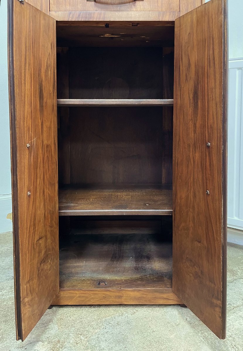 Small Art Deco Sideboard In Walnut-photo-2