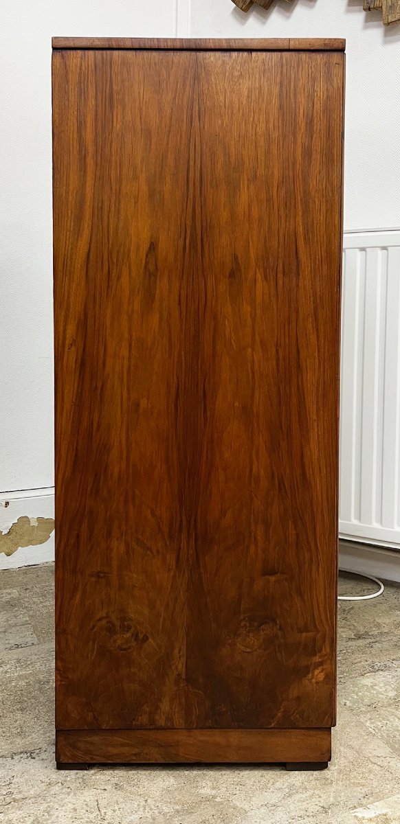 Small Art Deco Sideboard In Walnut-photo-5
