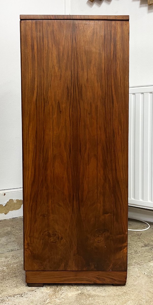 Small Art Deco Sideboard In Walnut-photo-7