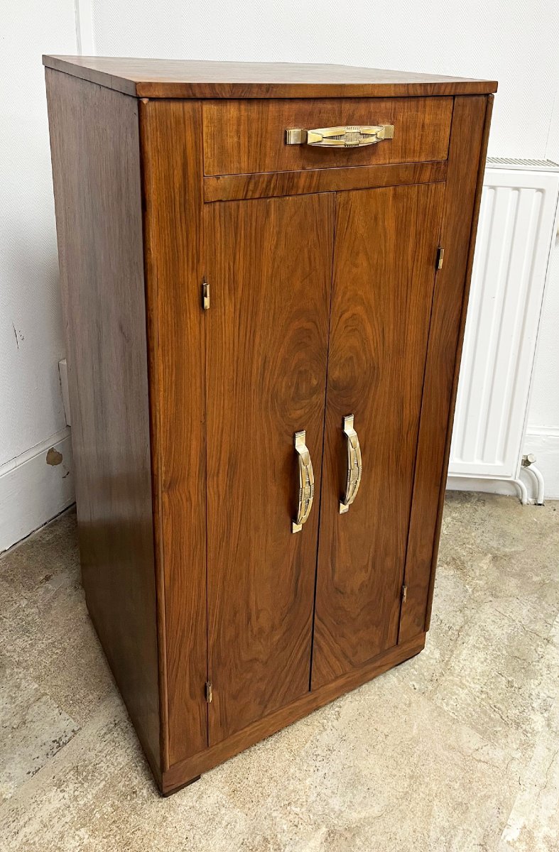 Small Art Deco Sideboard In Walnut