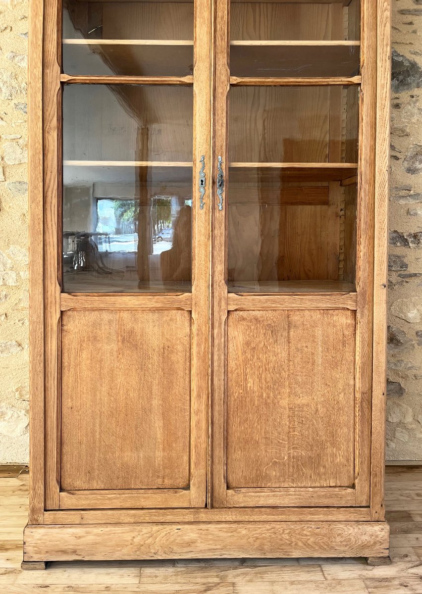 Solid Oak Bookcase-photo-4