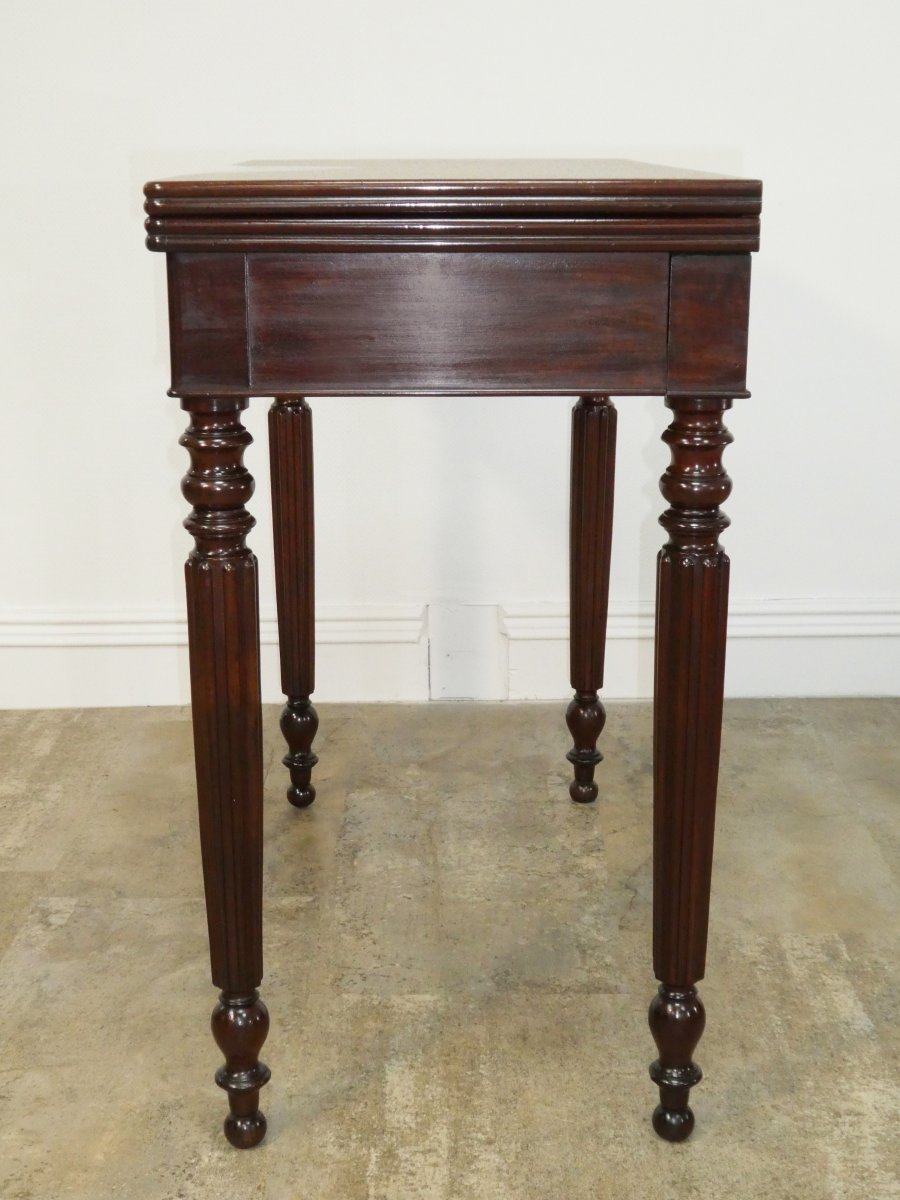 Louis Philippe Game Table In Mahogany 19th-photo-2