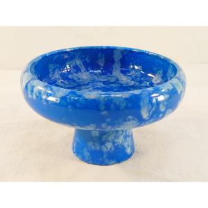 Art Deco Fruit Bowl, Signed Boch Keramis La Louviere