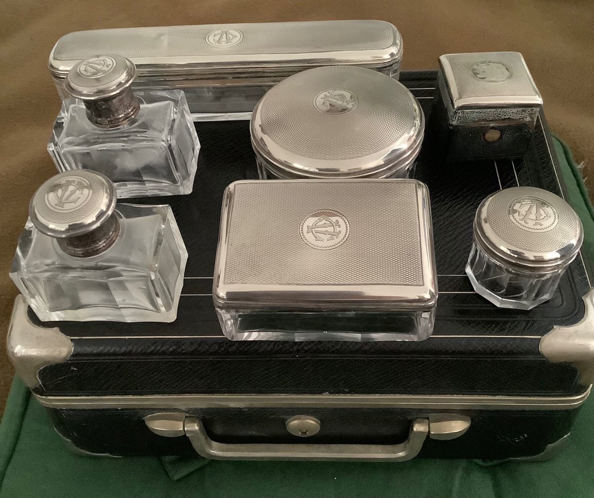 Silver Travel Toiletry Service By Maison Sormani & Fils Paris -photo-5