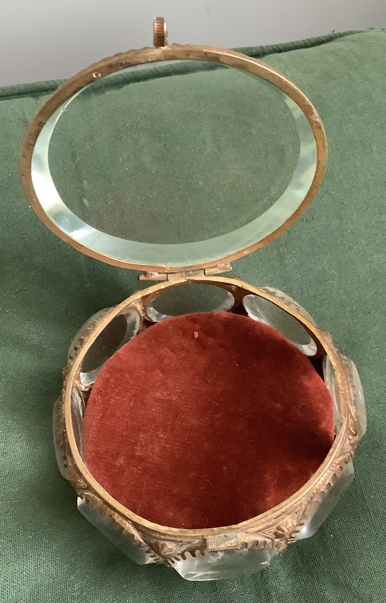 Coffret à Bijoux Verre Biseauté époque Napoleon III-photo-2