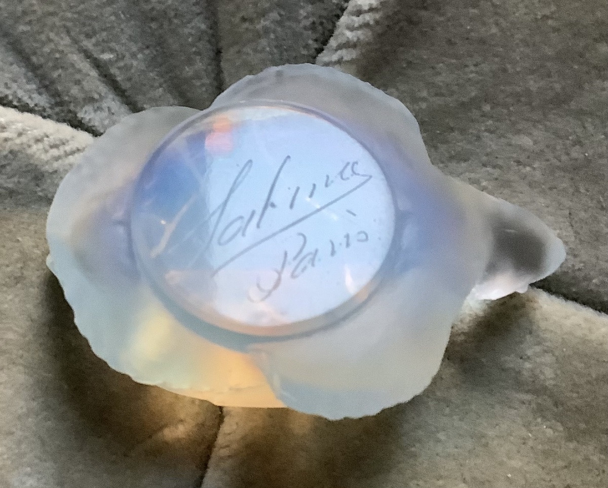 A Small Opalescent Glass Turtle By Sabino-photo-2
