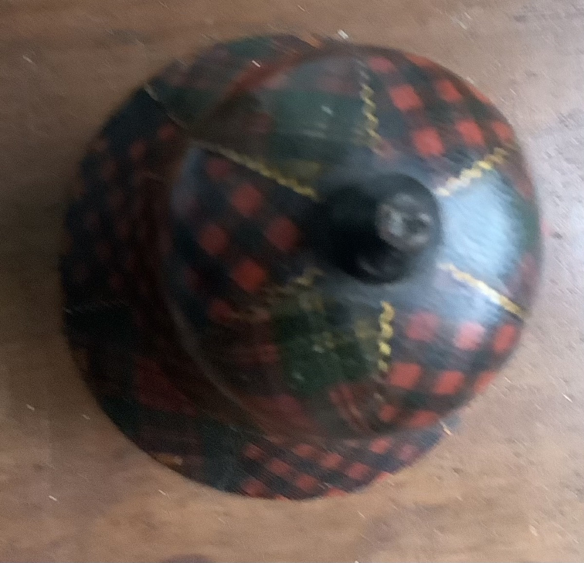 Antique Scottish Tartan Wooden Match Striker Box-photo-1
