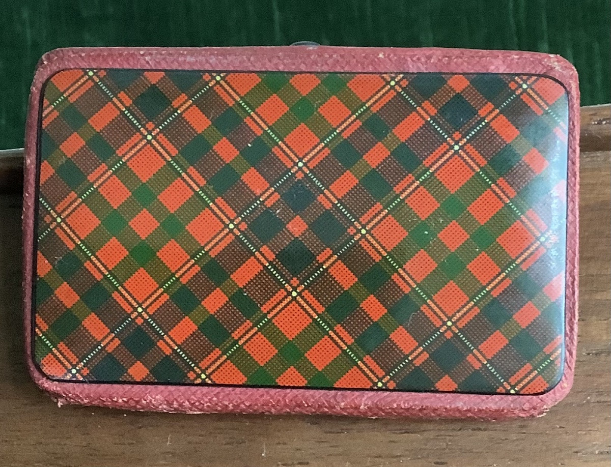 Antique Scottish Tartan Wallet -photo-3
