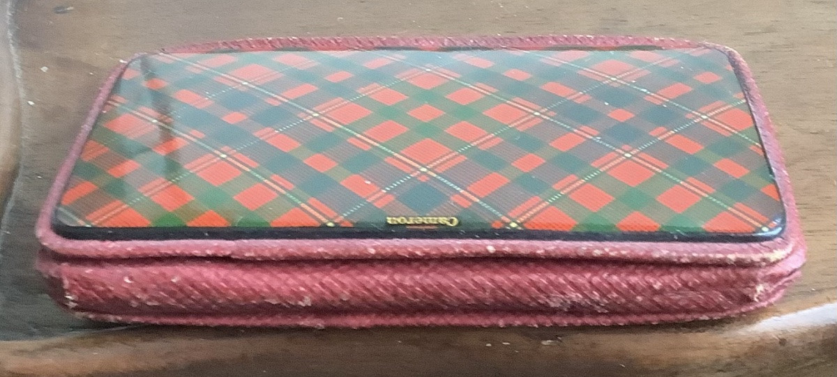 Antique Scottish Tartan Wallet -photo-2