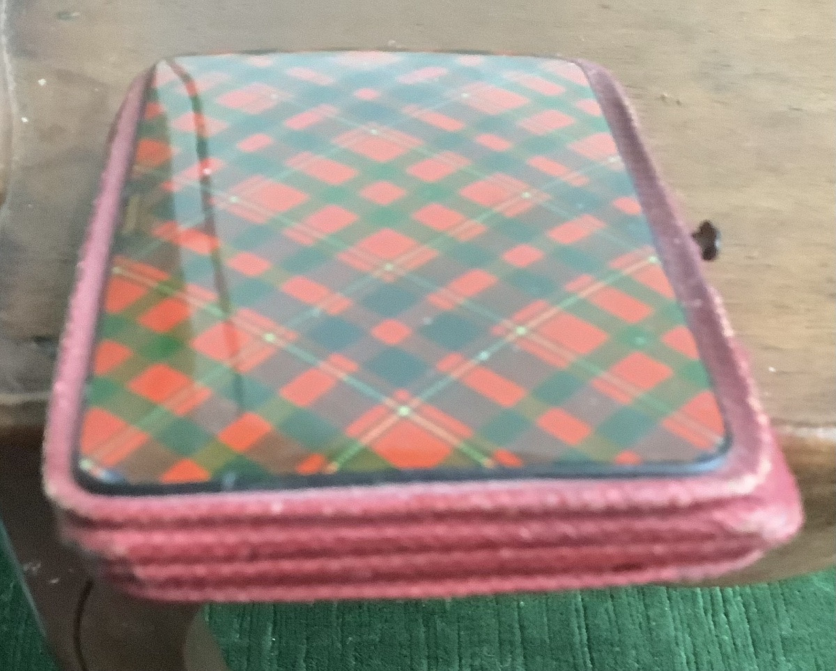 Antique Scottish Tartan Wallet -photo-3