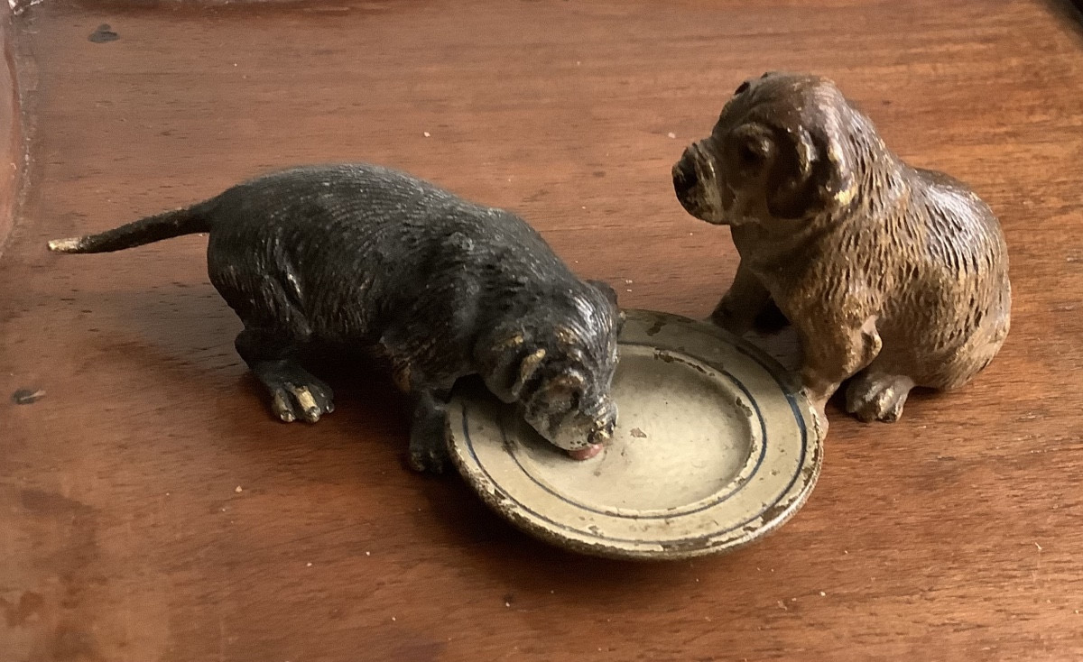 Bronze de vienne chiens