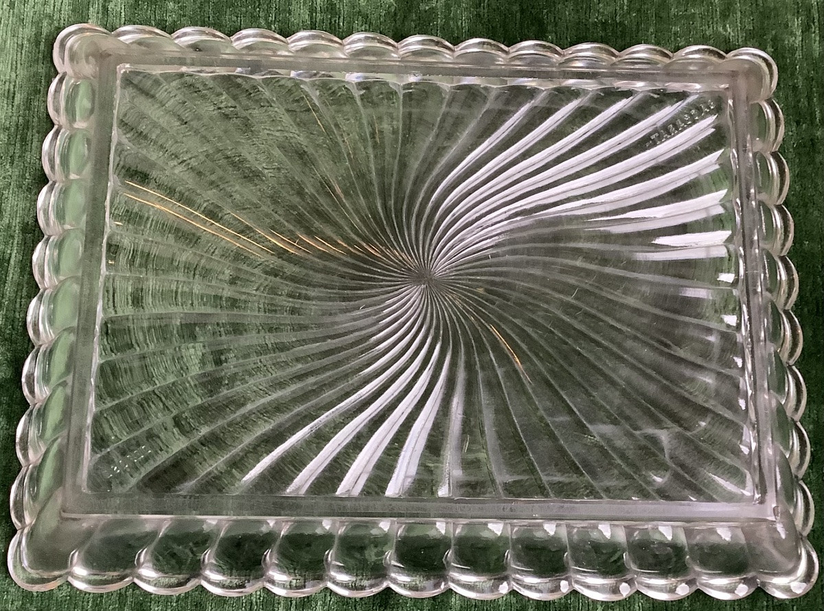 Une partie de service de liqueurs cristal de Baccarat avec son plateau-photo-4