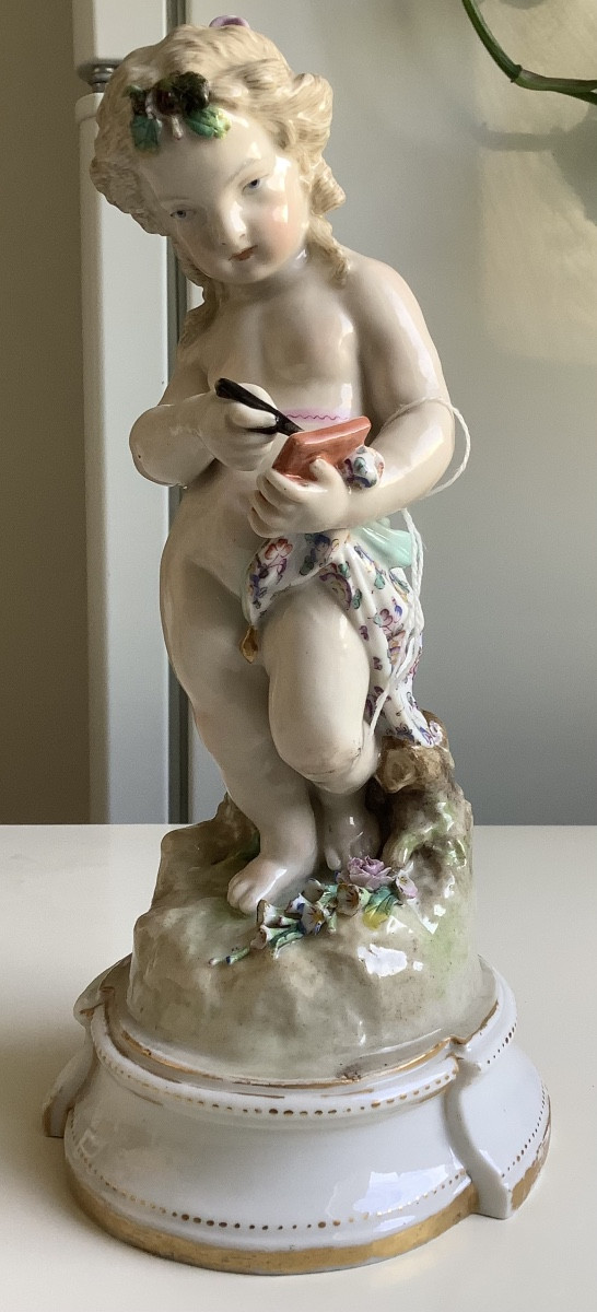 Meissen Porcelain Statuette From The 19th Century 