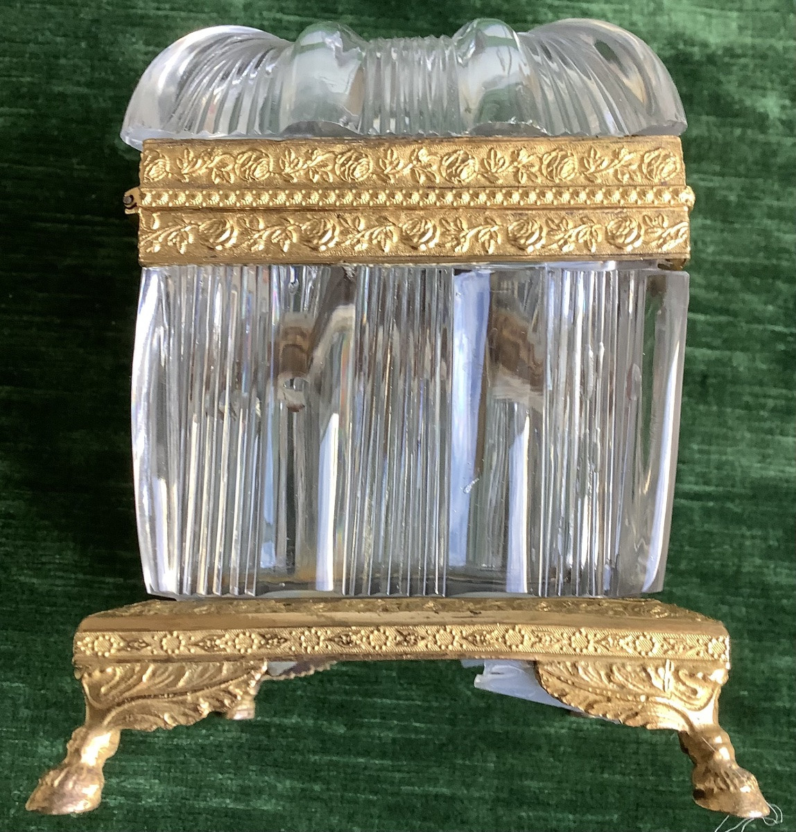 Crystal Box With Bronze Mount -photo-4