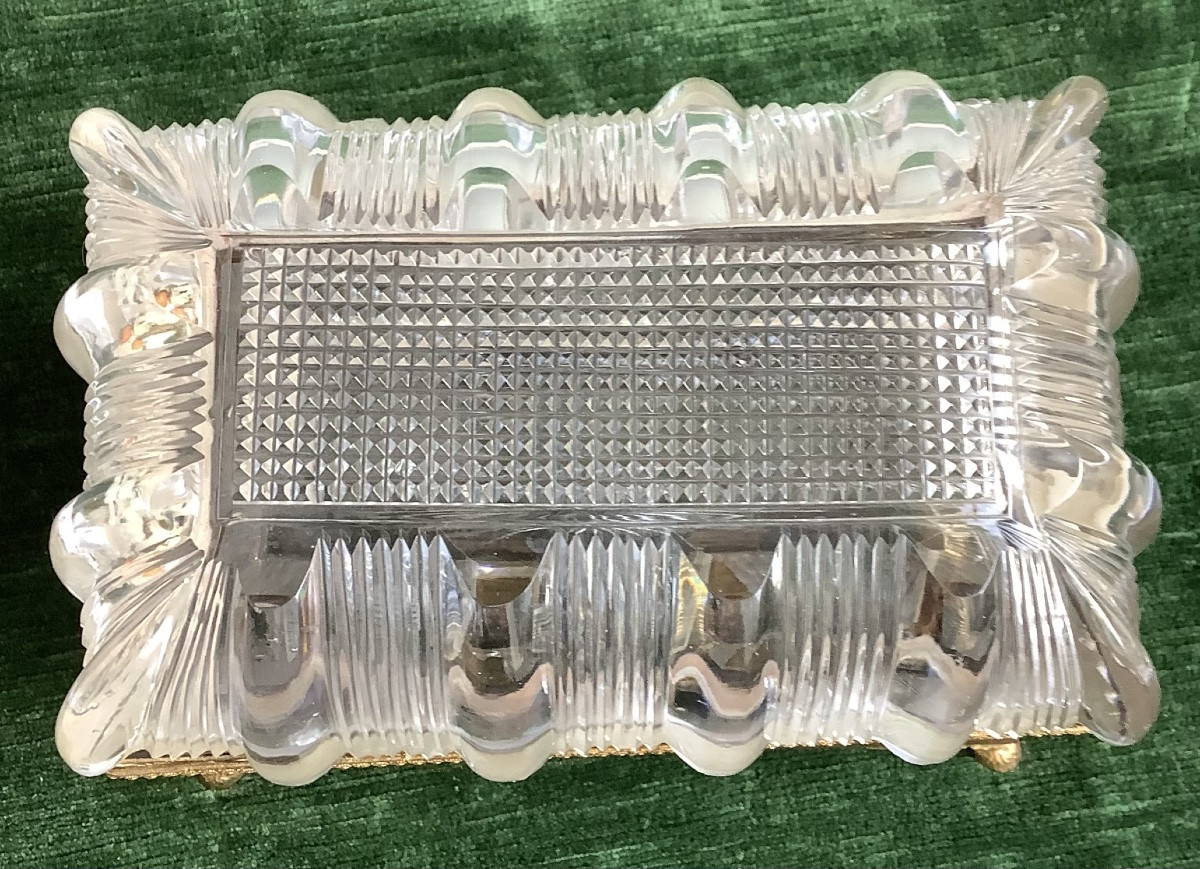 Crystal Box With Bronze Mount -photo-3