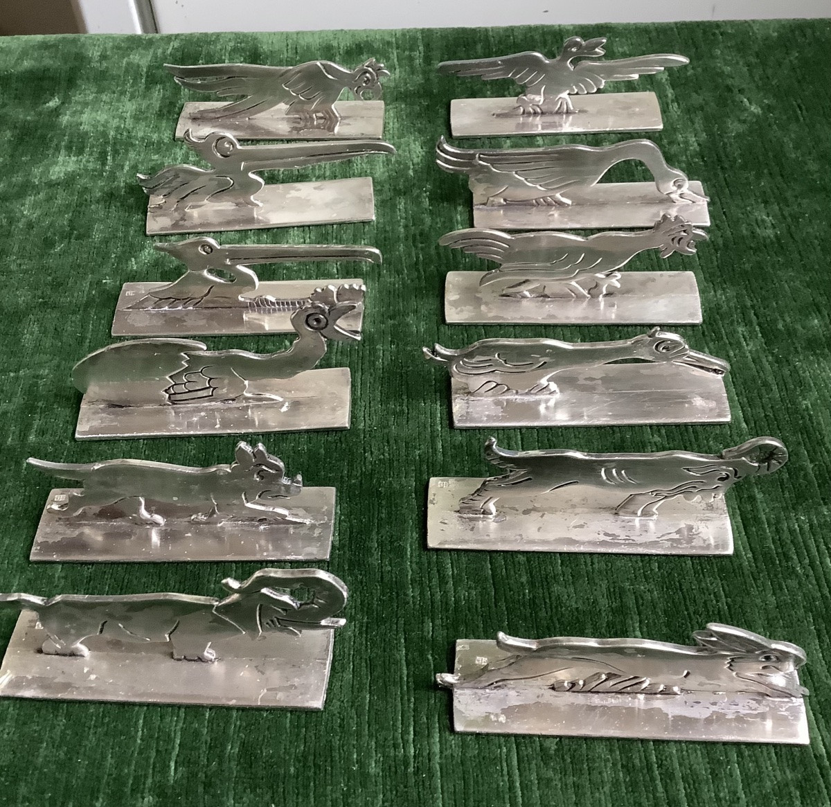 Coffret de 12 porte couteau dans le goût de Banjamin Rabier-photo-3