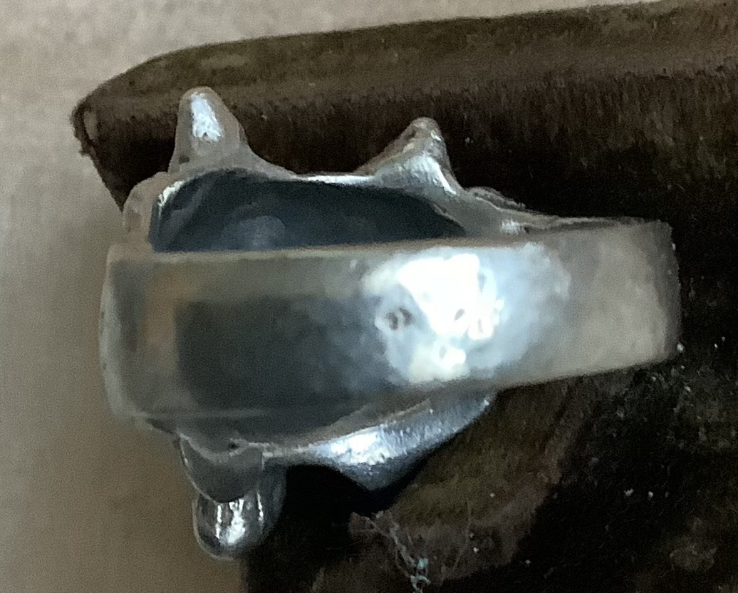 Bague en argent présente loup-photo-4