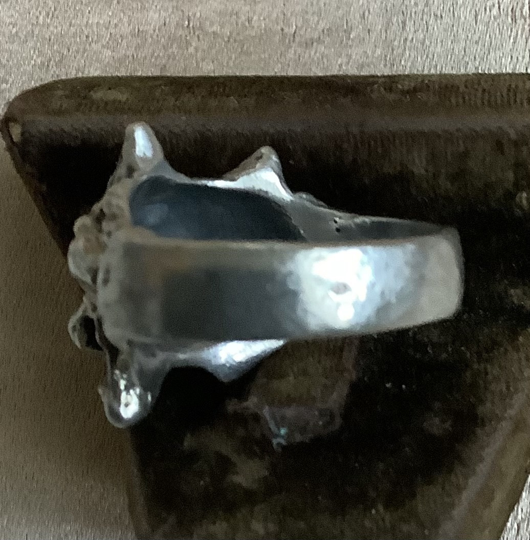 Bague en argent présente loup-photo-1