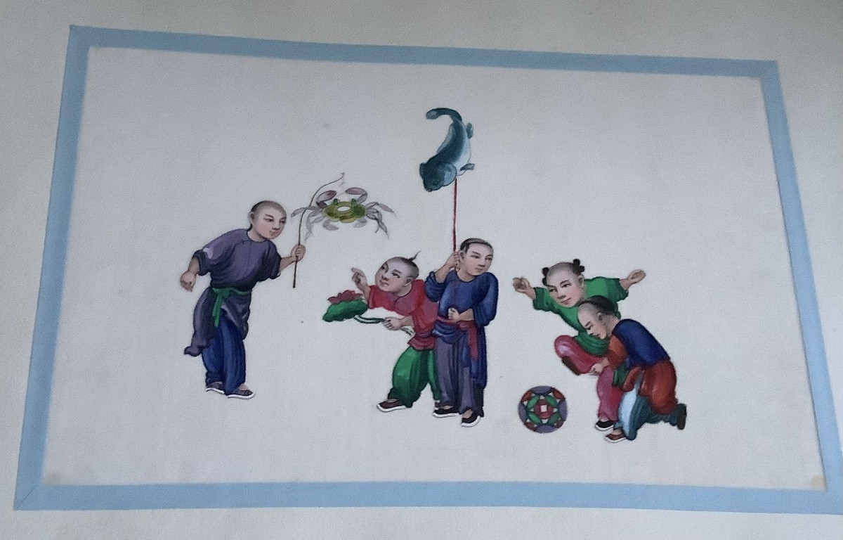 Chinese Gouache Painting On Rice Paper 