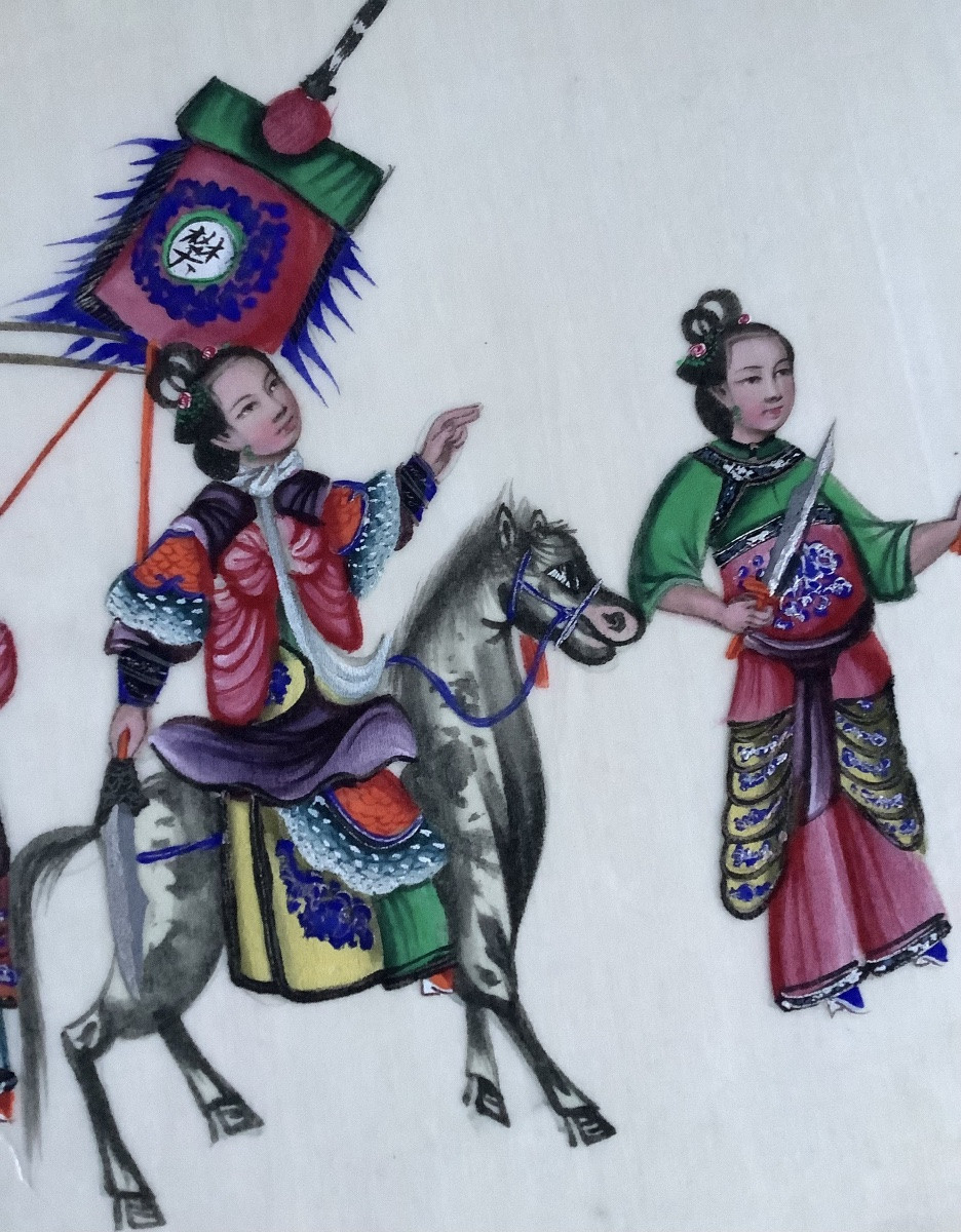 Chinese Gouache Painting On Rice Paper-photo-4