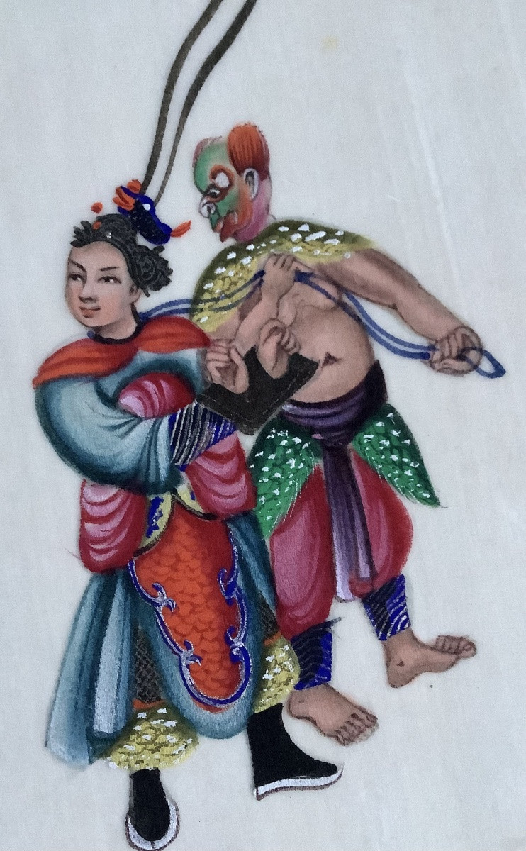 Chinese Gouache Painting On Rice Paper-photo-1