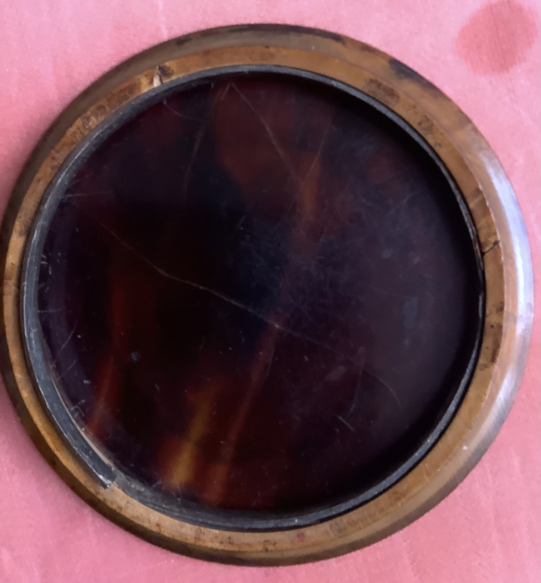 Boîte ronde en loupe de noyer de portrait de Napoléon -photo-3