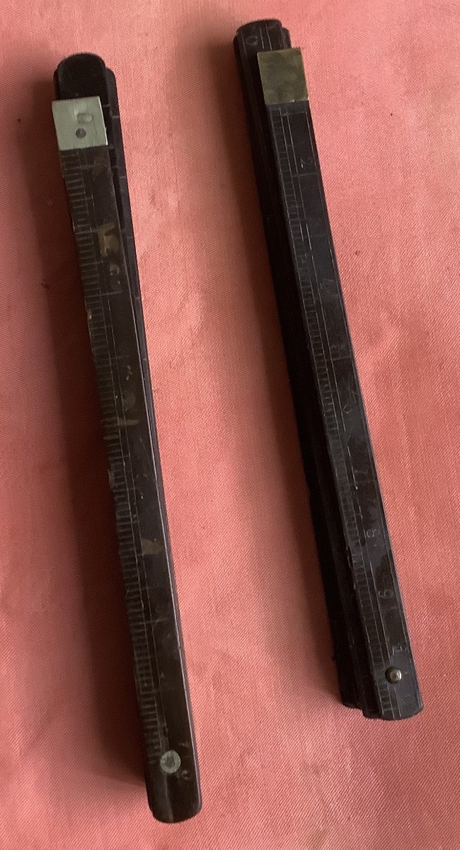 2 mètres pliant en écaille XIX em siècle -photo-3