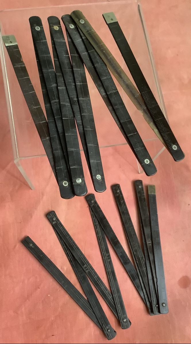 2 mètres pliant en écaille XIX em siècle 