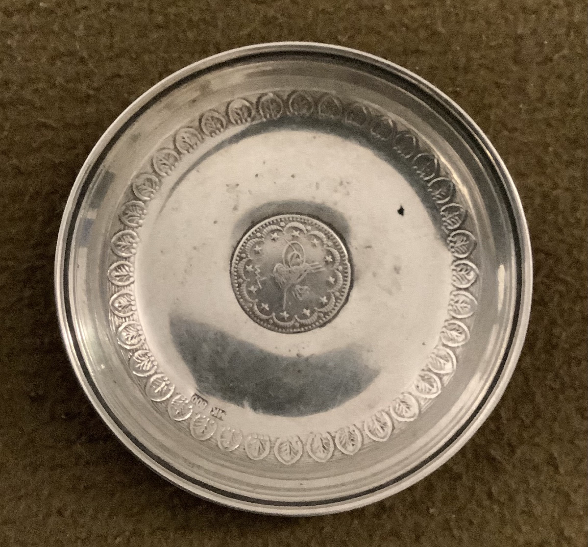 Une coupelle Turquie Ottomane en argent