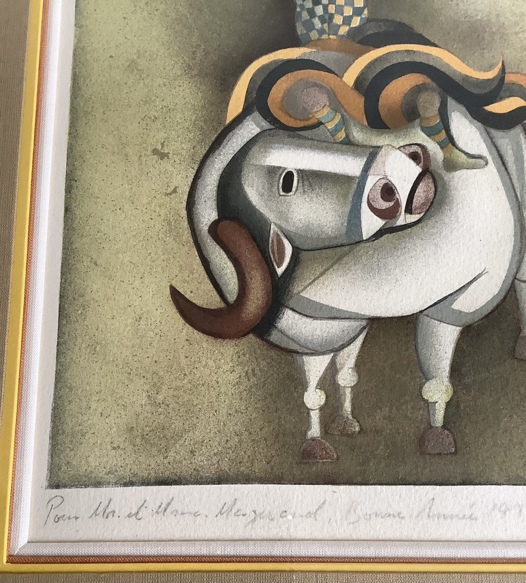 Lithographie  dédicacé et signée RODO BOULENGER GRACElLLA-photo-1