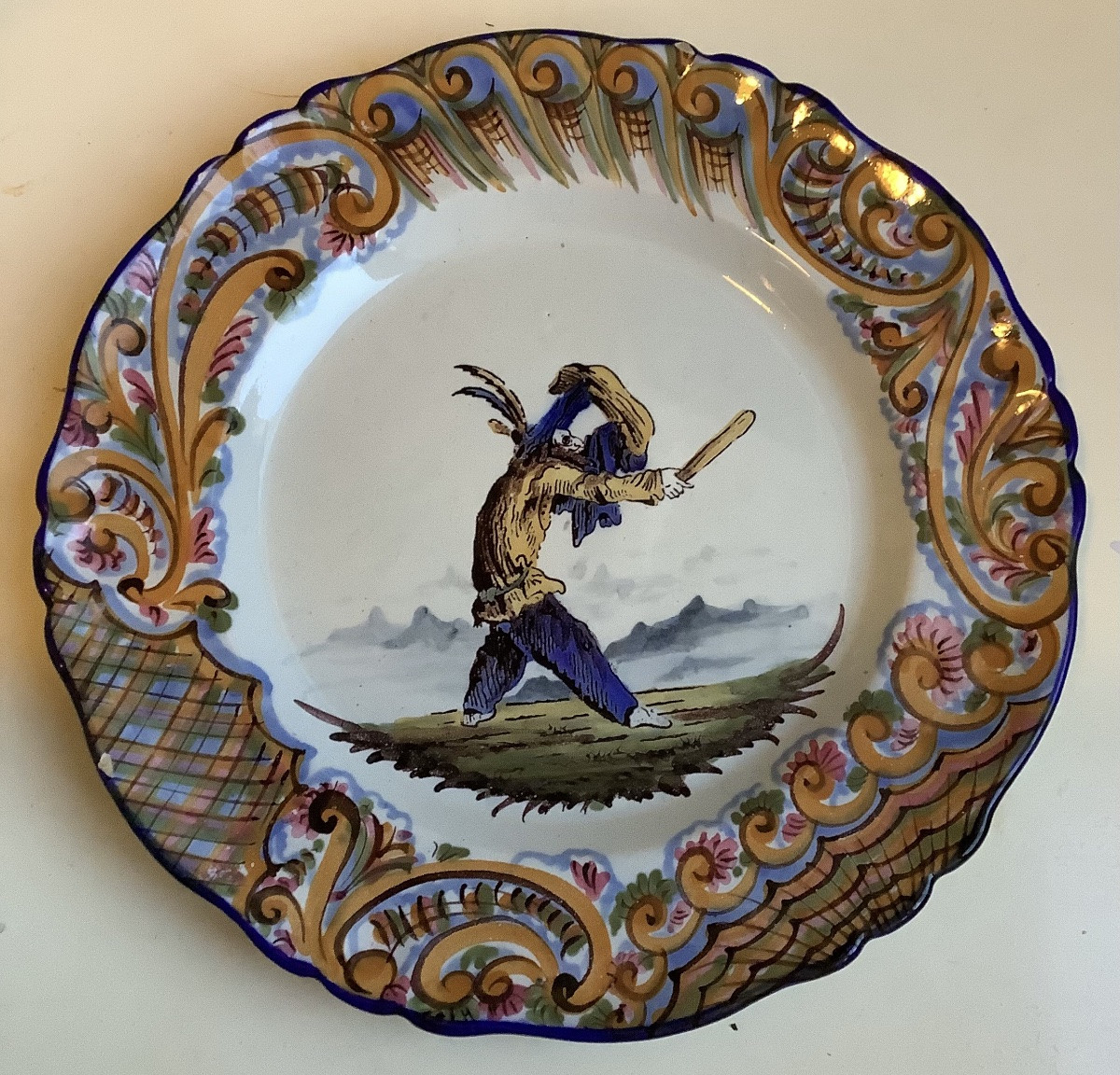 2 Assiettes St Clément personnage de Callot Fracasso commedia d’elle arte-photo-2