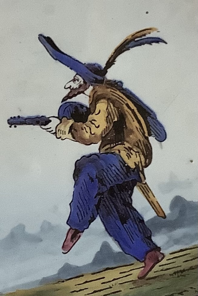 2 Assiettes St Clément personnage de Callot Fracasso commedia d’elle arte-photo-1