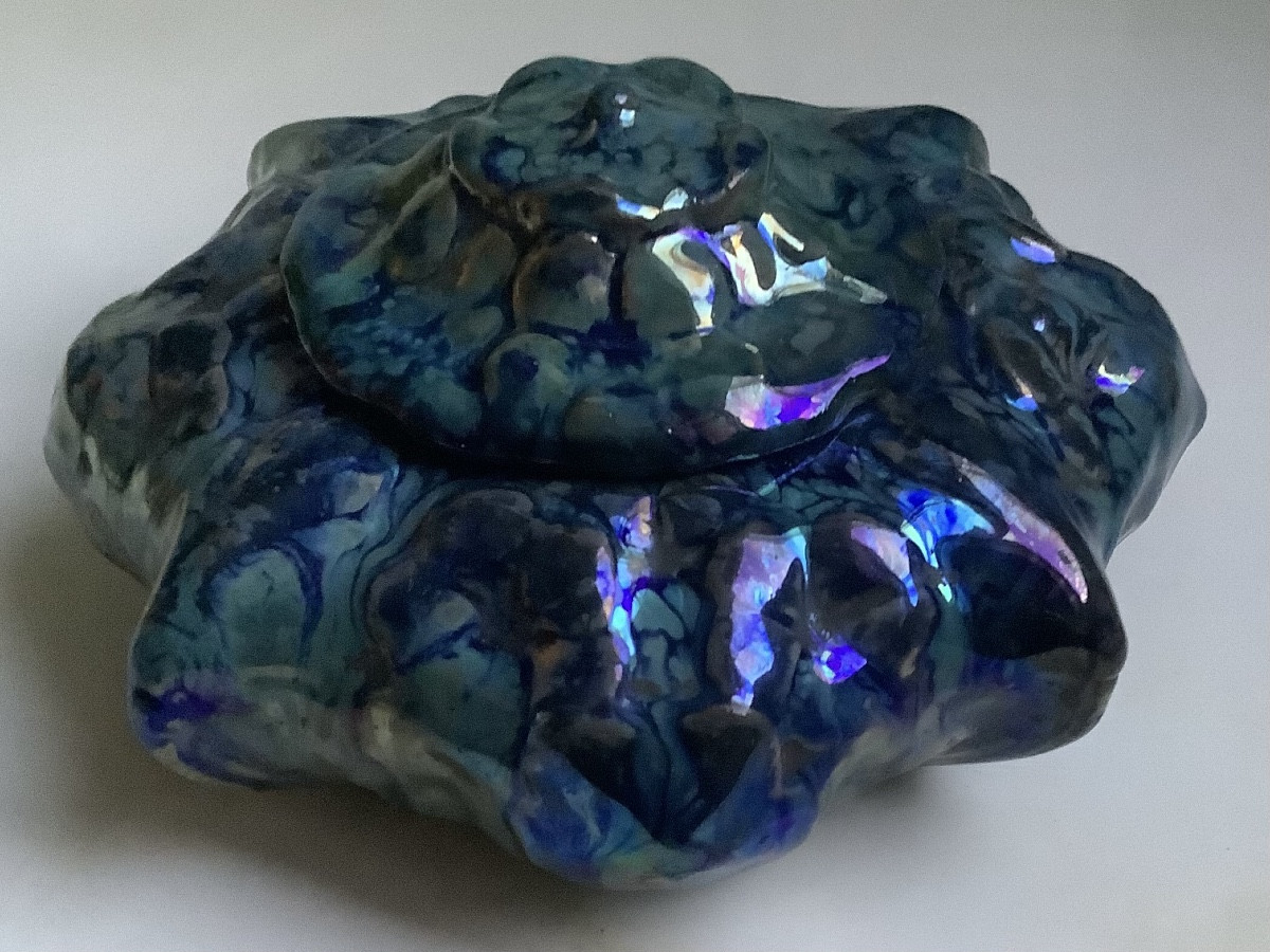 Stoneware Candy Dish From Rambervilliers