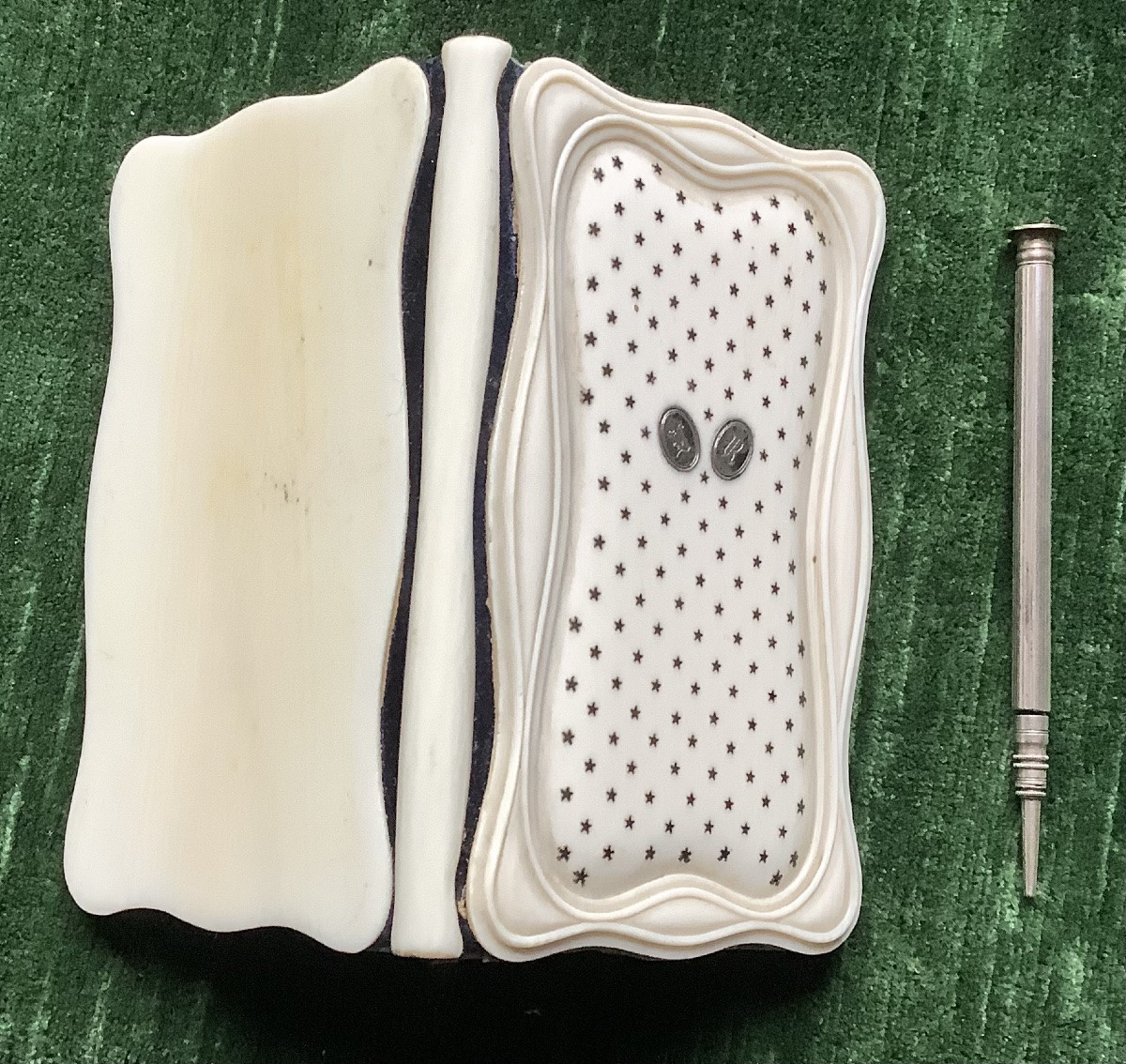 19th-century Notebook With Silver Pen-photo-2