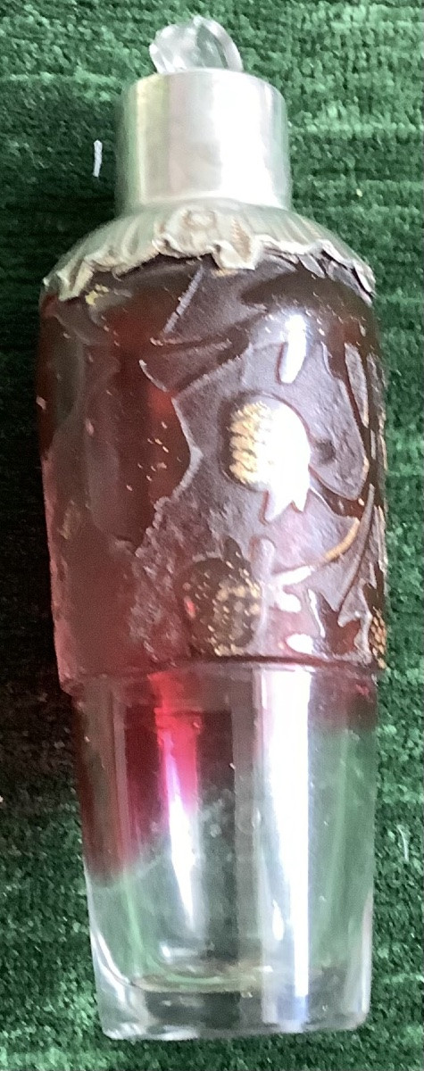 Flasque à alcool pâté de verre multicouche en argent-photo-4