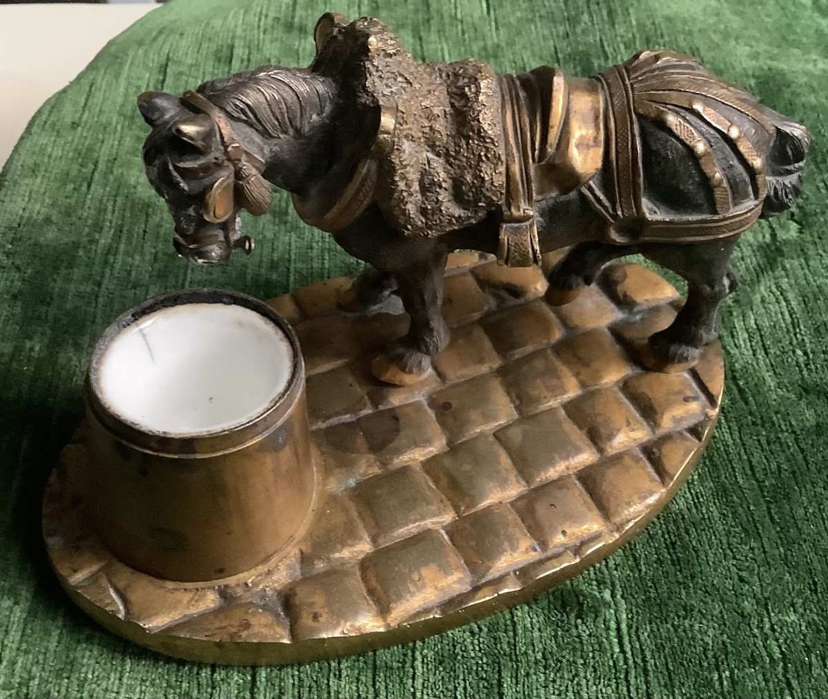 Statuette chevalier en bronze-photo-3