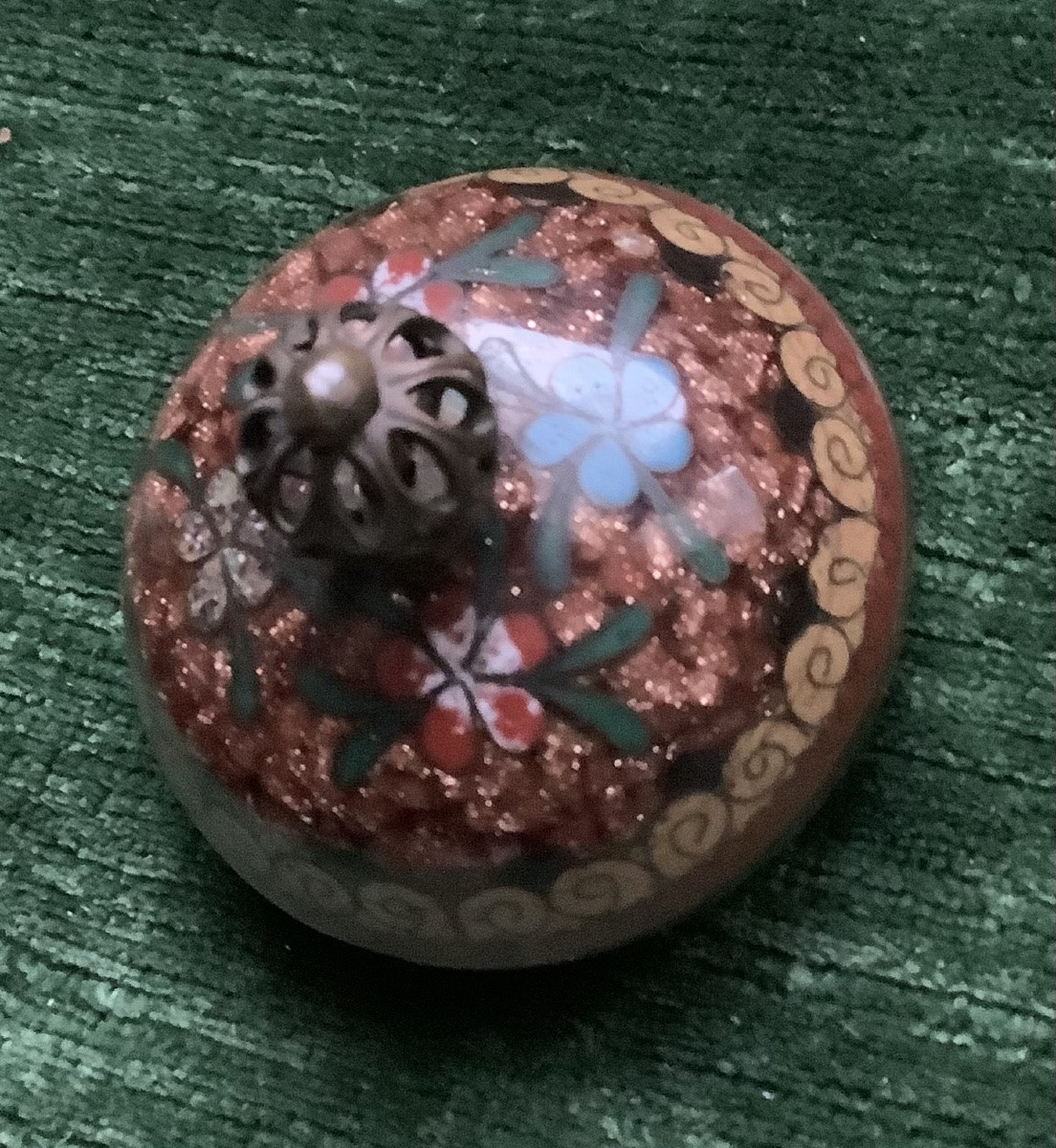 Cloisonné Pot Meiji Period ( 19 Th Century ).-photo-3