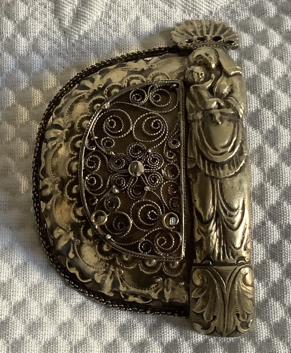 Boucle de ceinture en vermeil -photo-3