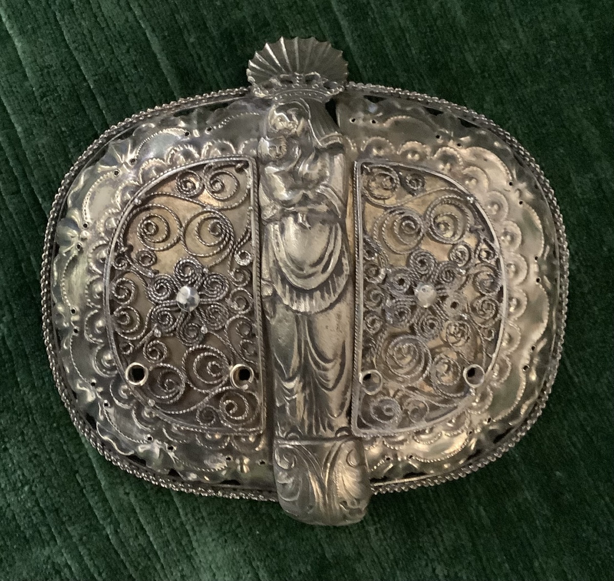 Boucle de ceinture en vermeil 