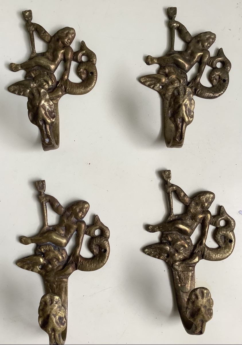 4 ornements de meubles en bronze-photo-2