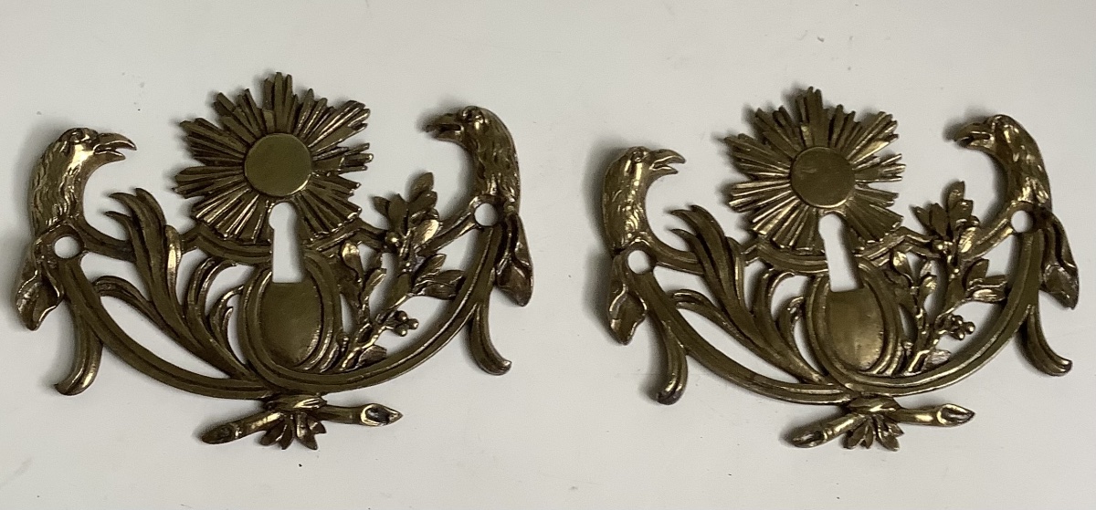 2 Bronze Furniture Ornaments