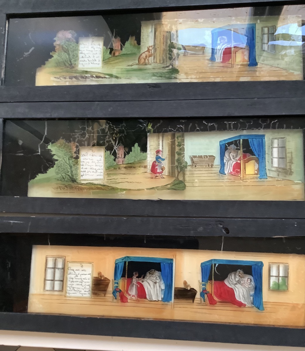 6 Glass Plates For A Magic Lantern - Chapron Rouge --photo-1