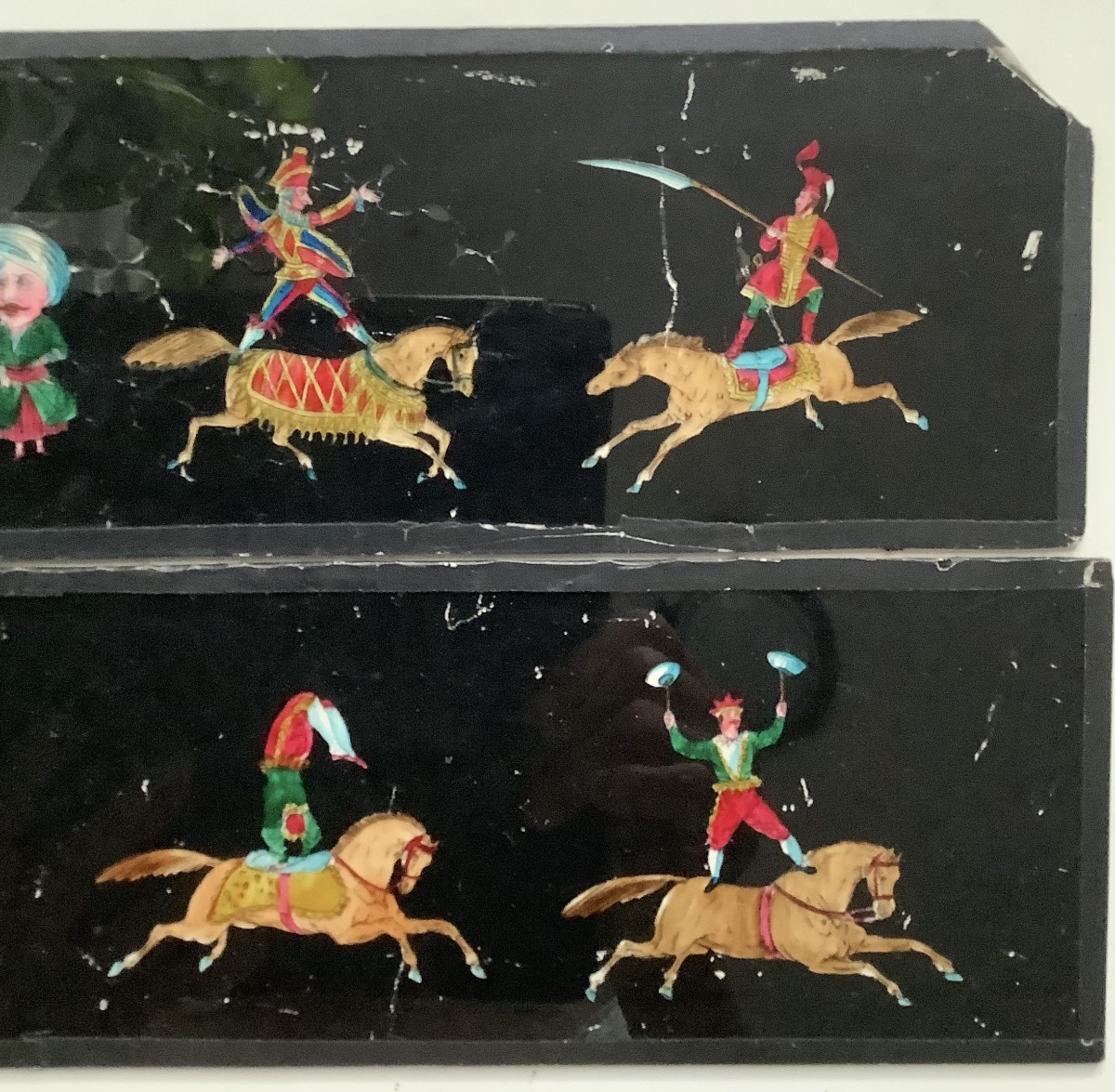 3 plaques de verre pour lantern magic - Cirques  - -photo-4